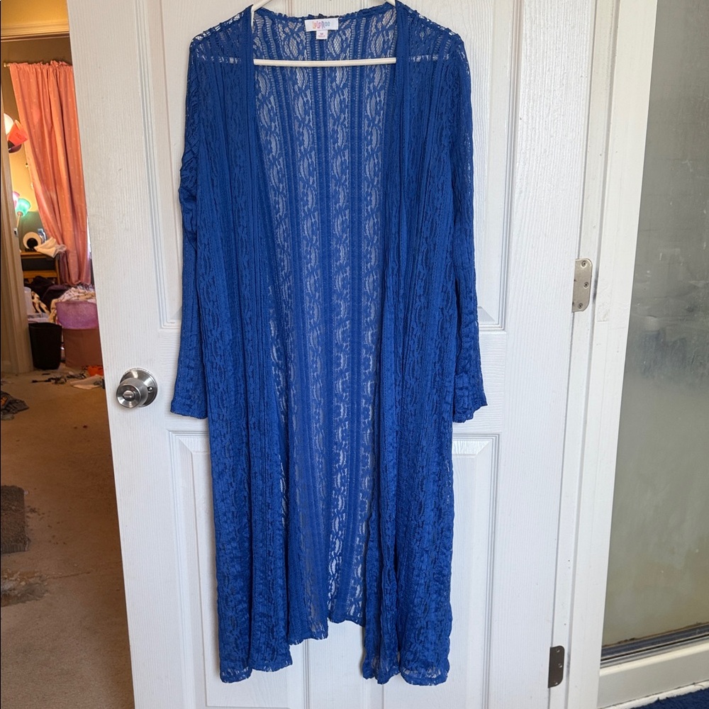 LuLaRoe Blue Lace Cardigan